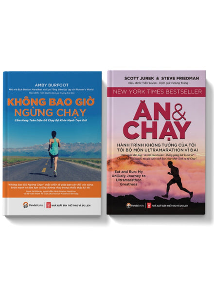 Combo Không Bao Giờ Ngừng Chạy + Ăn Và Chạy (Bộ 2 Cuốn) _Pd