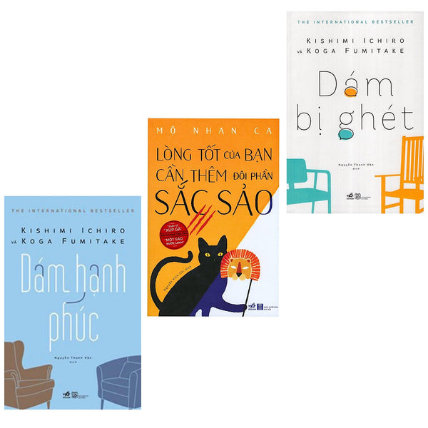 Combo Sách Văn Học Hay: Dám Hạnh Phúc + Dám Bị Ghét + Lòng Tốt Của Bạn Cần Thêm Đôi Phần Sắc Sảo/ Booksetmk (Cuốn Sách Tạo Động Lực Cho Bạn )