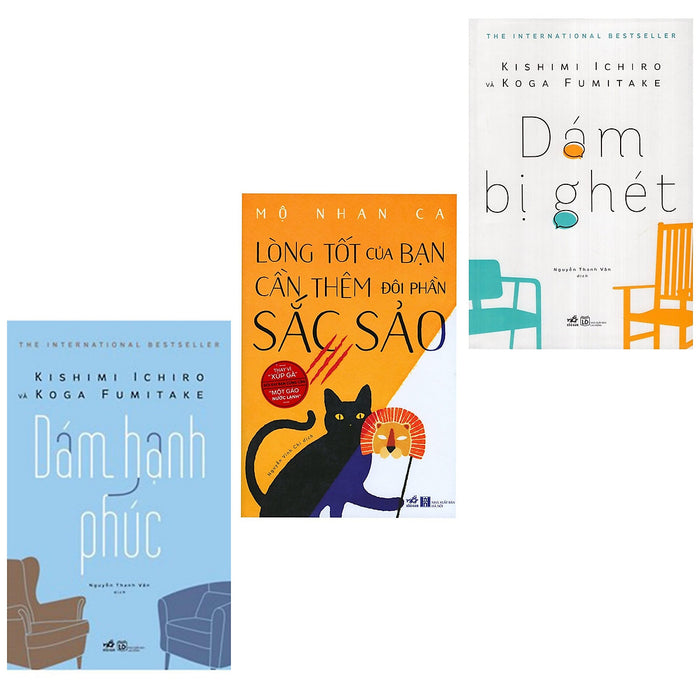 Combo Sách Văn Học Hay: Dám Hạnh Phúc + Dám Bị Ghét + Lòng Tốt Của Bạn Cần Thêm Đôi Phần Sắc Sảo/ Booksetmk (Cuốn Sách Tạo Động Lực Cho Bạn ) Combo Sách Văn Học Hay: Dám Hạnh Phúc + Dám Bị Ghét + Lòng Tốt Của Bạn Cần Thêm Đôi Phần Sắc Sảo/ Booksetmk (Cuốn Sách Tạo Động Lực Cho Bạn )