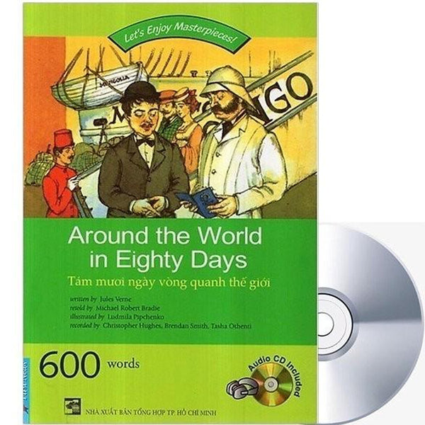 Happy Readers Tám Mươi Ngày Vòng Quanh Thế Giới (600 Words Kèm Cd) - Bản Quyền