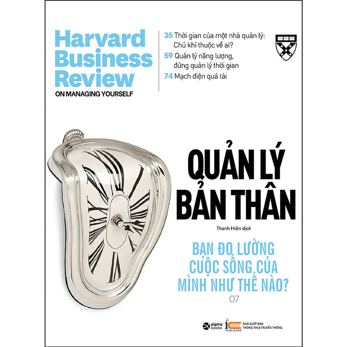 Hbr On - Quản Lý Bản Thân (Tái Bản 2022) Hbr On - Quản Lý Bản Thân (Tái Bản 2022)