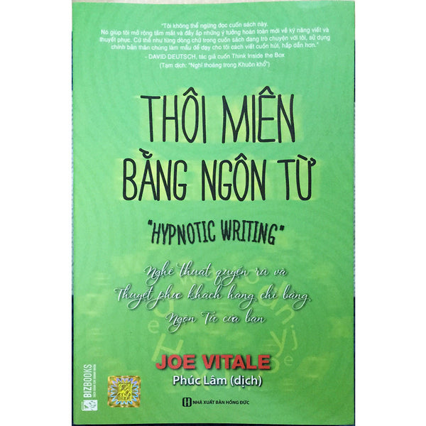 Thôi Miên Bằng Ngôn Từ ( Tái Bản 2018 ) Tặng Kèm 1 Bookmar Hình Ngẫu Nhiên Như Hình