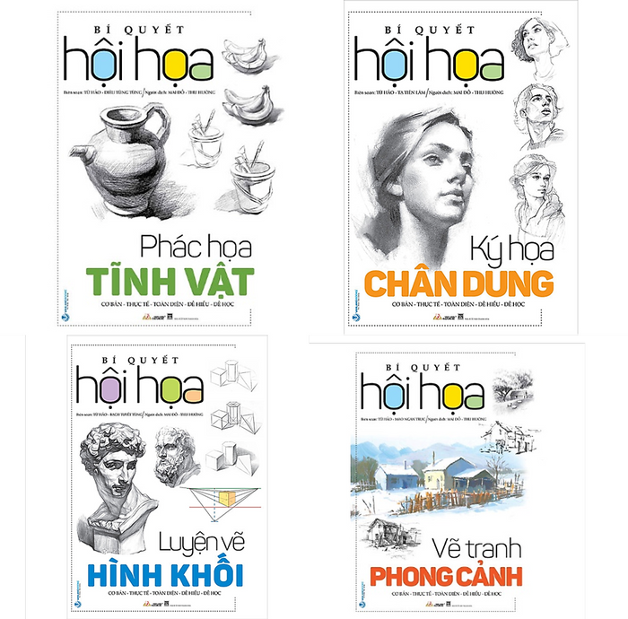 Combo 4 Cuốn Bí Quyết Hội Họa - Vanlangbooks Combo 4 Cuốn Bí Quyết Hội Họa - Vanlangbooks