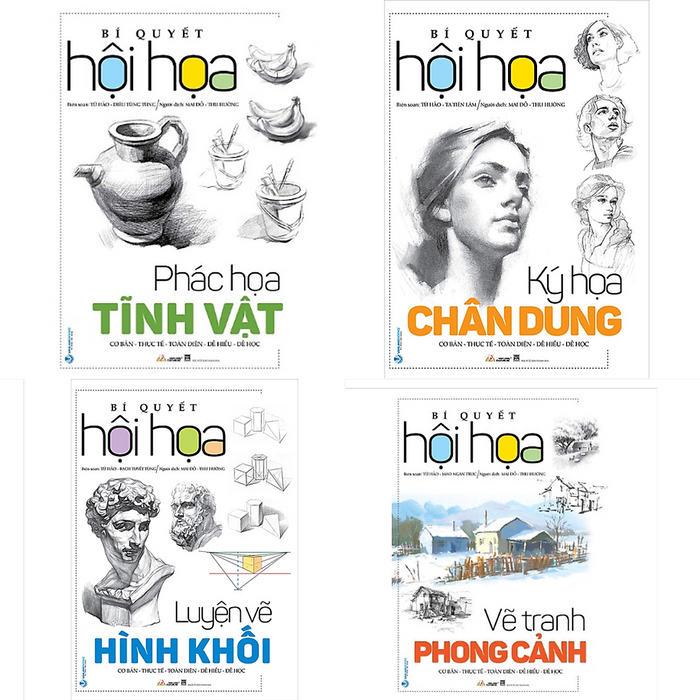 Combo 4 Cuốn Bí Quyết Hội Họa - Vanlangbooks Combo 4 Cuốn Bí Quyết Hội Họa - Vanlangbooks