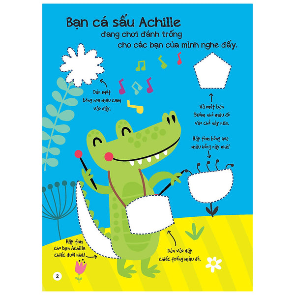 Sách - Dán Hình Siêu Đáng Yêu : Mùa Xuân - Các Em Bé Động Vật - Các Loài Khủng Long - Các Loài Động Vật - Trang Trại - Khu Rừng - Khu Chợ - Phương Tiện Giao Thông - Các Loài Côn Trùng - Trường Học - Đại Dương