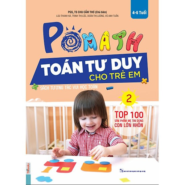 Pomath - Toán Tư Duy Cho Trẻ Em 4-6 Tuổi (Tập 2) (Tặng Bookmark Pl)