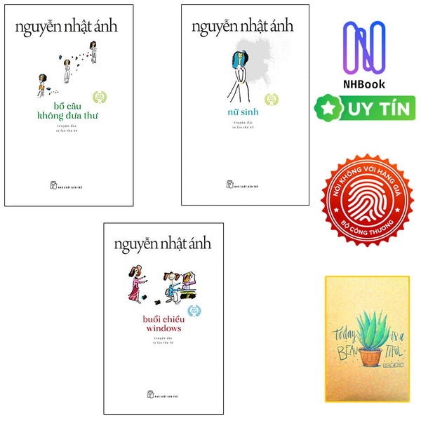 Combo Nguyễn Nhật Ánh: Nữ Sinh- Bồ Câu Không Đưa Thư Và Buổi Chiều Windows ( Tặng Kèm Sổ Tay Xương Rồng)