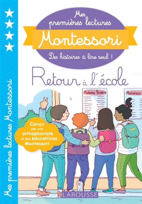 Sách Tập Đọc  Tiếng Pháp - Mes Premieres Lectures Montessori Niveau 4, Retour A L'École Sách Tập Đọc  Tiếng Pháp - Mes Premieres Lectures Montessori Niveau 4, Retour A L'École