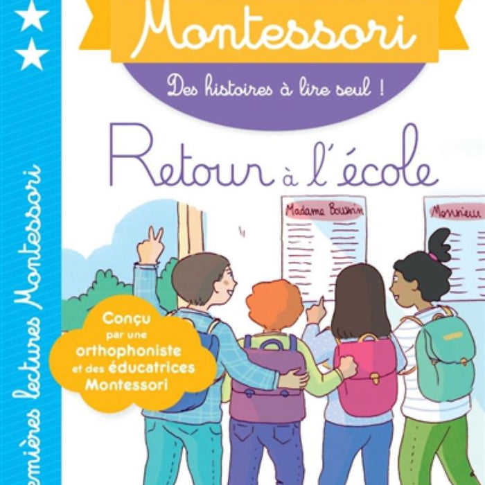 Sách Tập Đọc  Tiếng Pháp - Mes Premieres Lectures Montessori Niveau 4, Retour A L'École Sách Tập Đọc  Tiếng Pháp - Mes Premieres Lectures Montessori Niveau 4, Retour A L'École