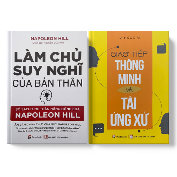 Sách Pandabooks Combo 2 Cuốn Làm Chủ Suy Nghĩ Của Bản Thân +Giao Tiếp Thông Minh Và Tài Ứng Xử