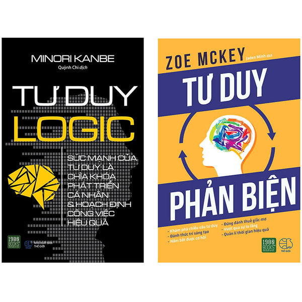 Combo 2 Cuốn: Tư Duy Phản Biện+ Tư Duy Logic