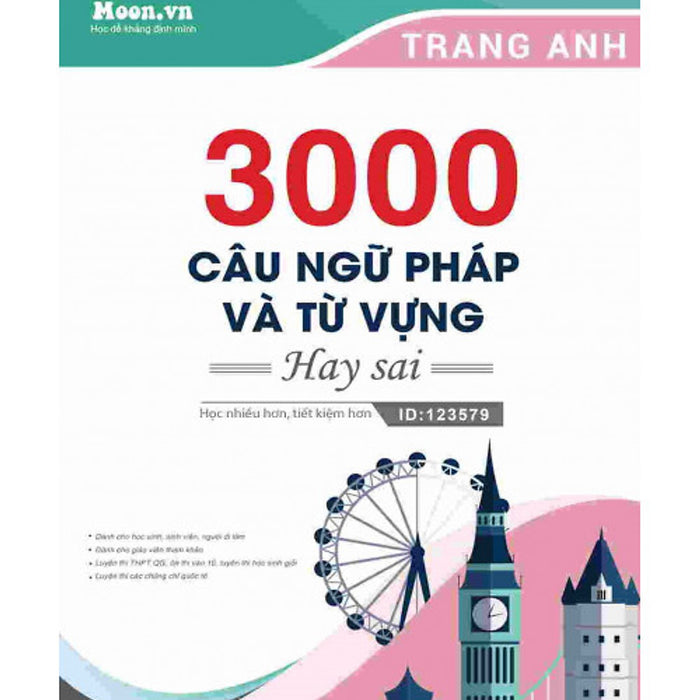 Sách - 3000 Câu Ngữ Pháp - Từ Vựng Tiếng Anh Hay Sai Sách - 3000 Câu Ngữ Pháp - Từ Vựng Tiếng Anh Hay Sai