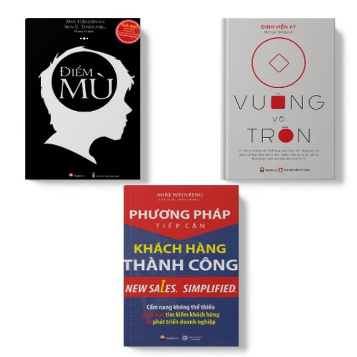 Sách Pandabooks Combo 3 Cuốn Điểm Mù+Vuông Và Tròn+ Phương Pháp Tiếp Cận Khách Hàng Thành Công Sách Pandabooks Combo 3 Cuốn Điểm Mù+Vuông Và Tròn+ Phương Pháp Tiếp Cận Khách Hàng Thành Công