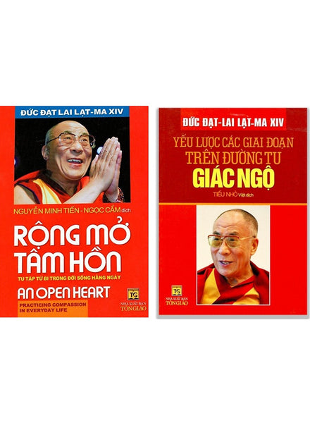 Combo Rộng Mở Tâm Hồn + Yếu Lược Các Giai Đoạn Trên Đường Tu Giác Ngộ (Bộ 2 Cuốn) _Qb
