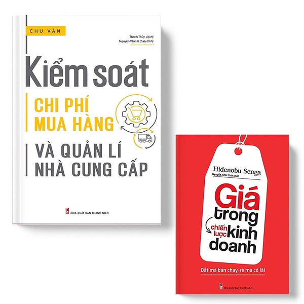 Sách: Combo Kiểm Soát Chi Phí Mua Hàng Và Quản Lí Nhà Cung Cấp + Giá Trong Chiến Lược Kinh Doanh