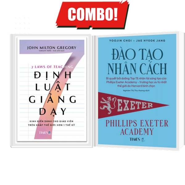 Combo Định Luật Giảng Dạy: 7 Định Luật Giảng Dạy+ Đào Tạo Nhân Cách - Times Books