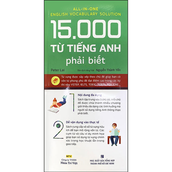 15.000 Từ Tiếng Anh Phải Biết (Quét Mã Qr Và Đăng Ký Để Nghe File Mp3)