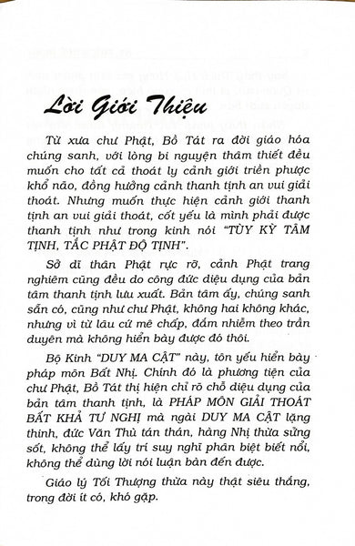 Duy Ma Cật Sở Thuyết Kinh