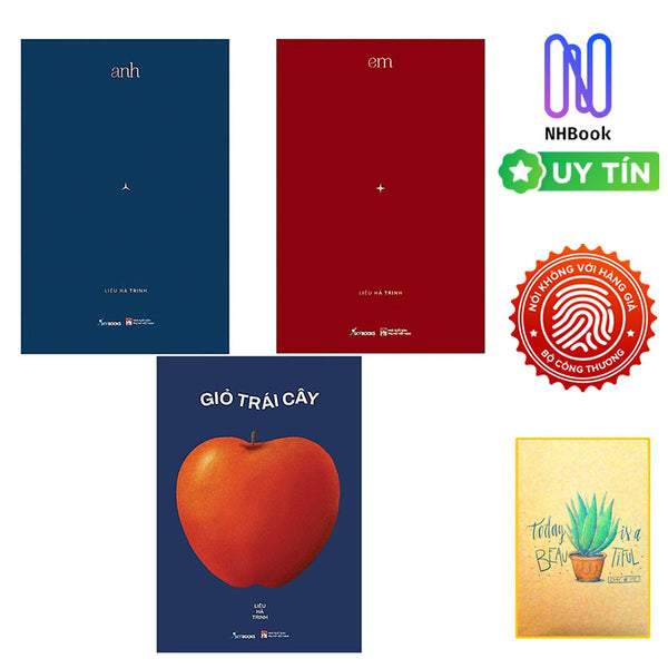 Combo Liêu Hà Trinh : Anh, Em, Giỏ Trái Cây ( Tặng Kèm Sổ Tay)