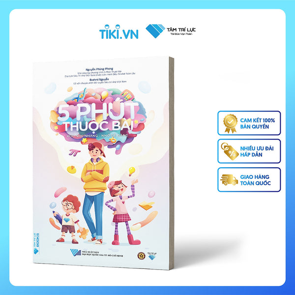 Sách 5 Phút Thuộc Bài, Phương Pháp Siêu Trí Nhớ Dành Cho Học Sinh, Học Nhẹ Nhàng, Nhớ Dễ Dàng
