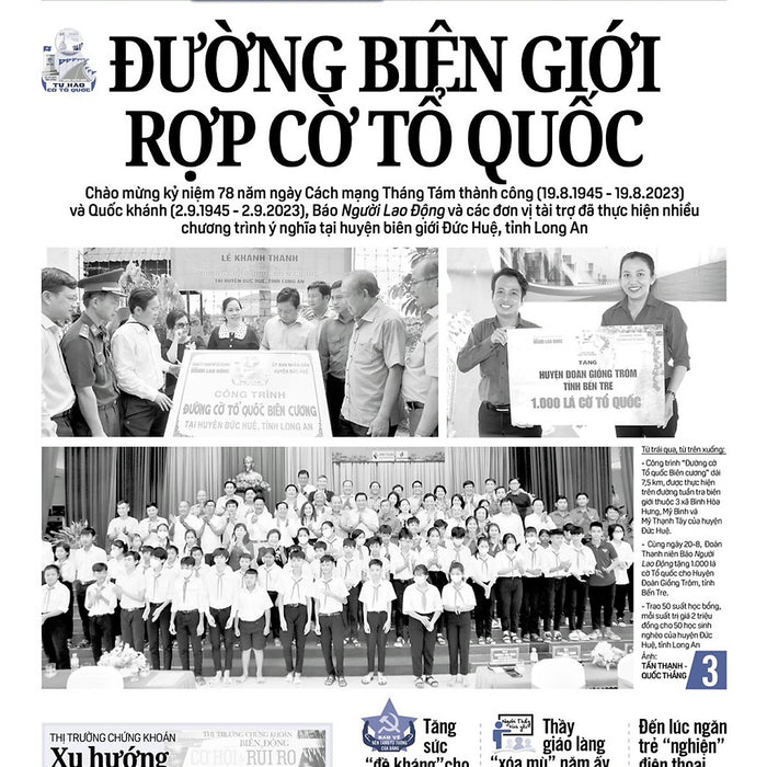 Nhật Báo Người Lao Động Từ Ngày 21-8-2023 Đến 27-8-2023 Nhật Báo Người Lao Động Từ Ngày 21-8-2023 Đến 27-8-2023