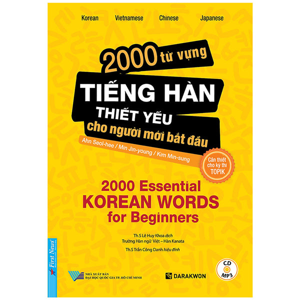 2000 Từ Vựng Tiếng Hàn Thiết Yếu Cho Người Mới Bắt Đầu (Tặng Kèm Cd)