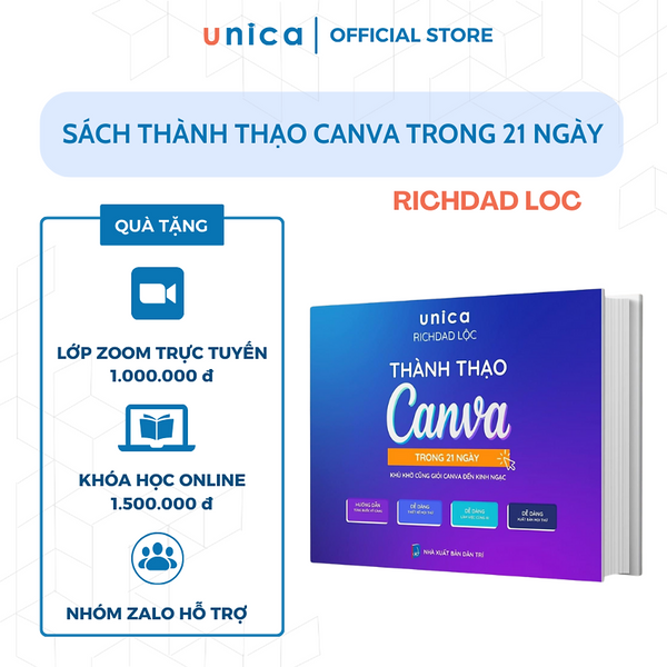 Sách Thành Thạo Canva Trong 21 Ngày  - Richdad Loc
