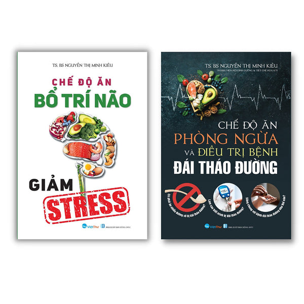 Combo Bộ 2 Quyển Chế Độ Ăn Bổ Trí Não Và Ngừa Bệnh Đái Tháo Đường