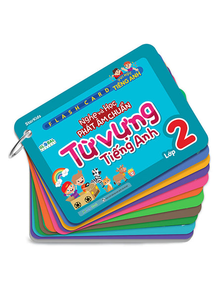 Flashcard Vui Học Tiếng Anh: Nghe Và Học Phát Âm Chuẩn - Từ Vựng Tiếng Anh Lớp 2_Mega