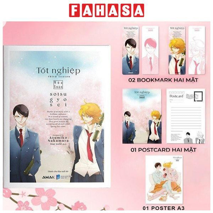 Tốt Nghiệp - Mùa Xuân - Tặng Kèm 2 Bookmark + 1 Postcard Hai Mặt Tốt Nghiệp - Mùa Xuân - Tặng Kèm 2 Bookmark + 1 Postcard Hai Mặt