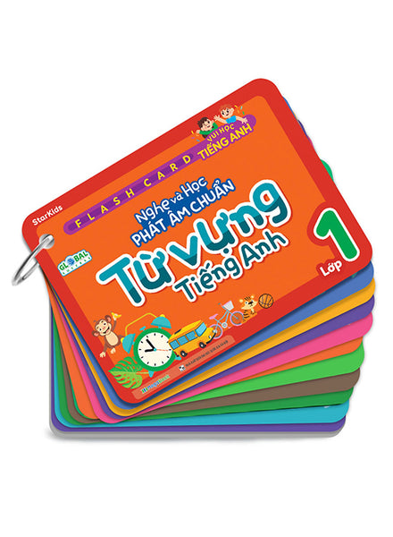Flashcard Vui Học Tiếng Anh: Nghe Và Học Phát Âm Chuẩn - Từ Vựng Tiếng Anh Lớp 1 _Mega