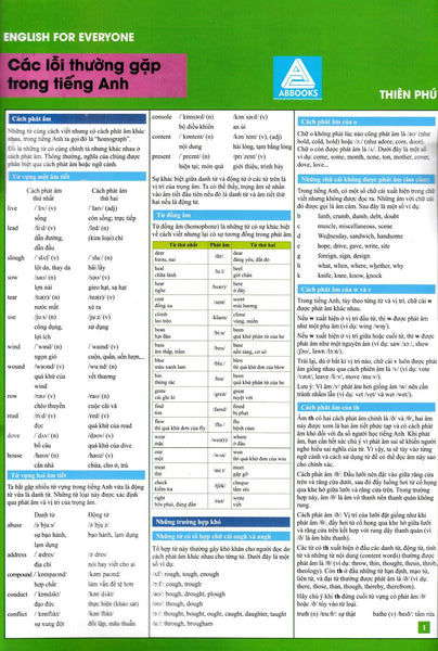 English For Everyone - Các Lỗi Thường Gặp Trong Tiếng Anh  - A.B.B