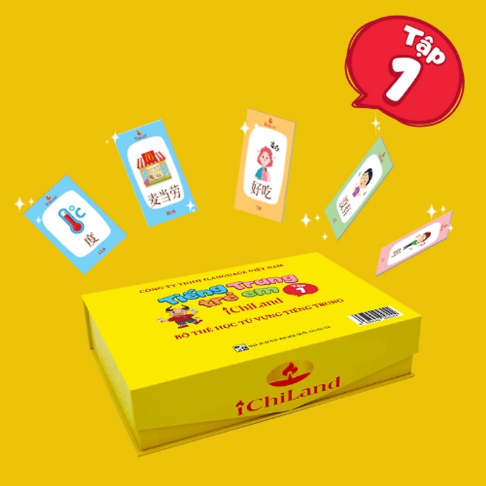 Bộ Thẻ Học Từ Vựng Tiếng Trung Ichiland - Tập 1 Bộ Thẻ Học Từ Vựng Tiếng Trung Ichiland - Tập 1