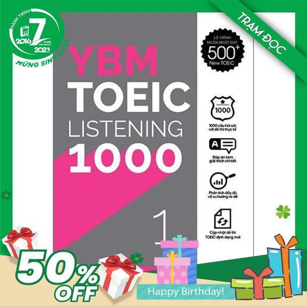 Trạm Đọc Official | Ybm Toeic Listening 1000 - Vol 1