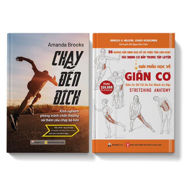 Sách Pandabooks Combo 2 Cuốn Chạy Đến Đích+Giải Phẫu Học Về Giãn Cơ