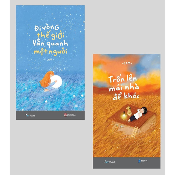 Sách Combo: Đi Vòng Thế Giới Vẫn Quanh Một Người + Trốn Lên Mái Nhà Để Khóc - Bản Quyền Sách Combo: Đi Vòng Thế Giới Vẫn Quanh Một Người + Trốn Lên Mái Nhà Để Khóc - Bản Quyền