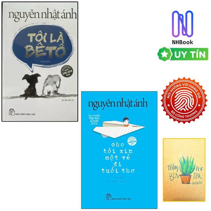 Combo Truyện Dài Nguyễn Nhật Ánh: Tôi Là Bêtô + Cho Tôi Xin Một Vé Đi Tuổi Thơ (2 Cuốn/ Tặng Kèm Bookmark Green Life) Combo Truyện Dài Nguyễn Nhật Ánh: Tôi Là Bêtô + Cho Tôi Xin Một Vé Đi Tuổi Thơ (2 Cuốn/ Tặng Kèm Bookmark Green Life)