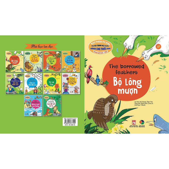Truyện Tranh Ngụ Ngôn Dành Cho Thiếu Nhi ( Song Ngữ Anh- Việt ) Bộ Lông Mượt ( The Borrowed Feathers ) Truyện Tranh Ngụ Ngôn Dành Cho Thiếu Nhi ( Song Ngữ Anh- Việt ) Bộ Lông Mượt ( The Borrowed Feathers )