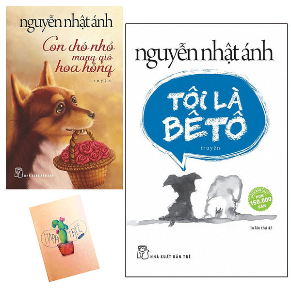 Combo Con Chó Nhỏ Mang Giỏ Hoa Hồng Và Tôi Là Bêtô (Tặng Kèm Sổ Tay Xương Rồng)