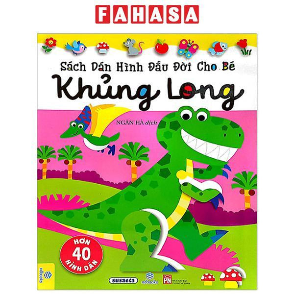 Sách Dán Hình Đầu Đời Cho Bé - Khủng Long