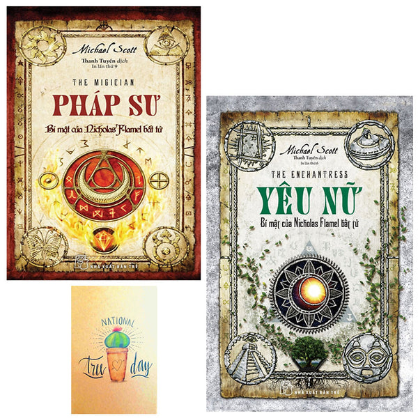 Combo Bí Mật Của Nicholas Flamel : Pháp Sư Và Yêu Nữ ( Tặng Kèm Sổ Tay Xương Rồng)