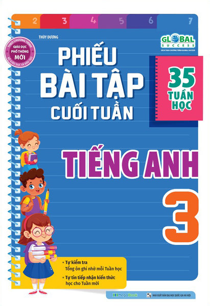 Phiếu Bài Tập Cuối Tuần Tiếng Anh 3 - Global Success (35 Tuần Học) _Mega