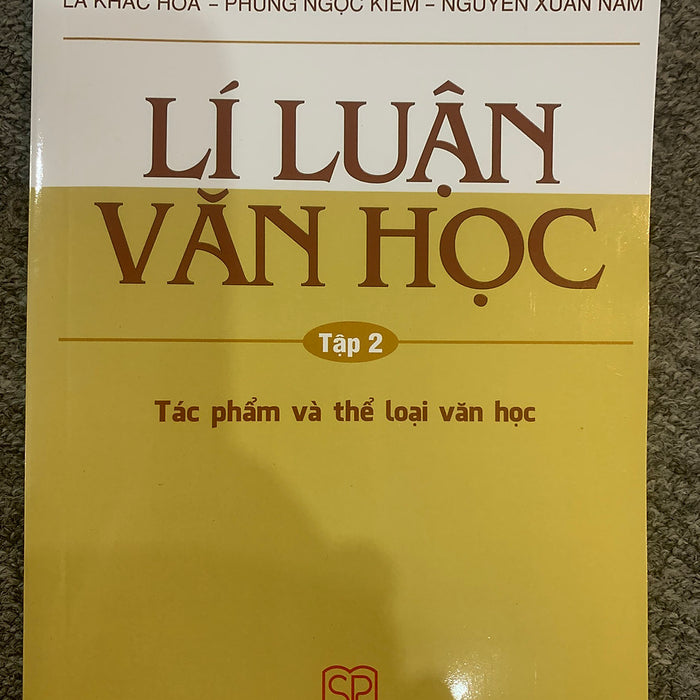Lí Luận Văn Học Tập 2(Tb 2023) Lí Luận Văn Học Tập 2(Tb 2023)