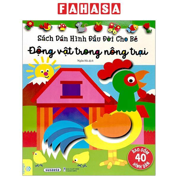 Sách Dán Hình Đầu Đời Cho Bé - Động Vật Trong Nông Trại