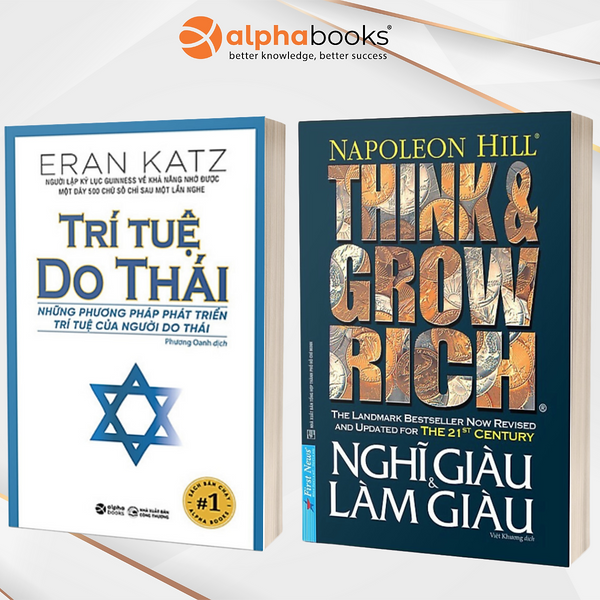 Combo Trí Tuệ Do Thái + Nghĩ Giàu Làm Giàu (First News)