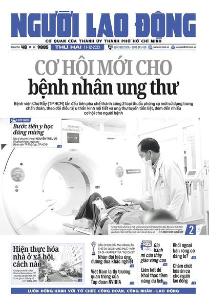 Nhật Báo Người Lao Động Từ Ngày 11-12-2023 Đến 17-12-2023