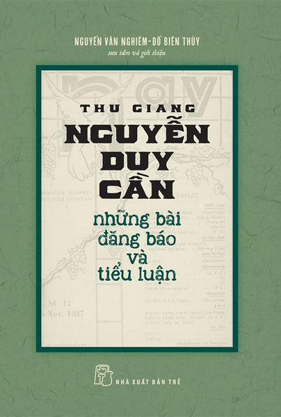 Thu Giang Nguyễn Duy Cần Những Bài Đăng Báo Và Tiểu Luận