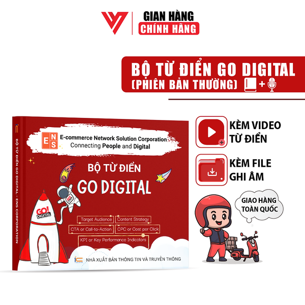 Bộ Từ Điển Go Digital Song Ngữ Bản Thường Đào Tạo Tin Học Kèm Bản Đọc Ghi Âm Giúp Nghe Và Nói Thạo Thuật Ngữ Marketing
