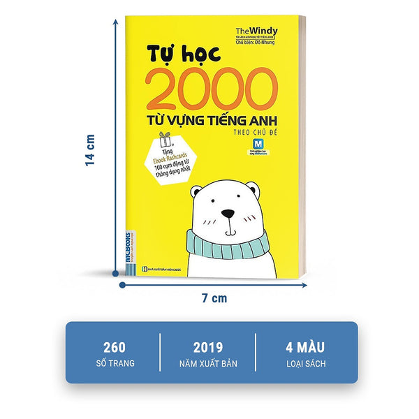Tự Học 2000 Từ Vựng Tiếng Anh Theo Chủ Đề Phiên Bản Khổ Nhỏ Dành Cho Người Học Căn Bản - Học Kèm App Online