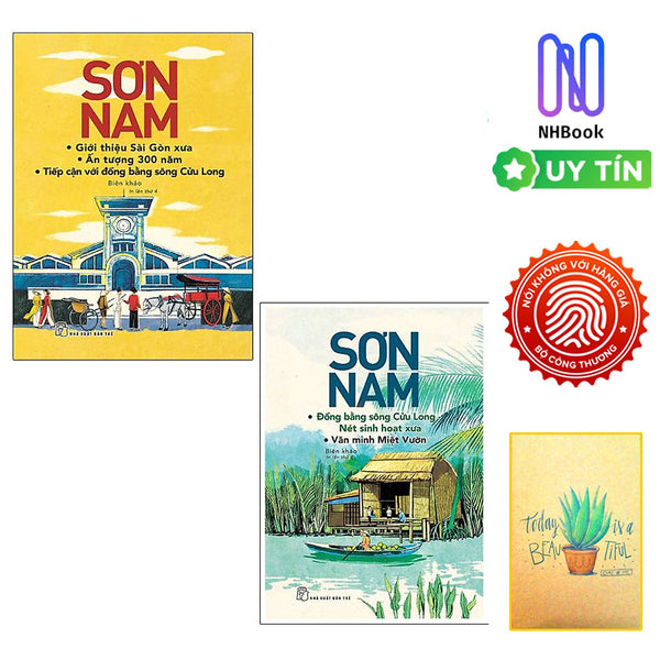 Combo Sơn Nam- Giới Thiệu Sài Gòn Xưa, Ấn Tượng 300 Năm, Tiếp Cận Với Đồng Bằng Sông Cửu Long Và Đbscl - Nét Sinh Hoạt Xưa, Văn Minh Miệt Vườn( Tặng Sổ Tay)